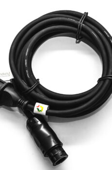 indielux Gummi-Anschlussleitung Betteri BC01 Buchse - Stecker Schuko (Typ F) 4,5 m