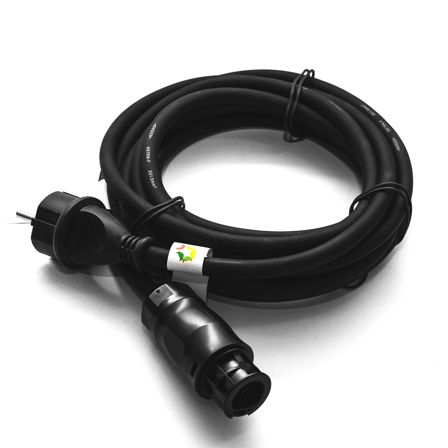 indielux Gummi-Anschlussleitung Betteri BC01 Buchse - Stecker Schuko (Typ F) 4,5 m – Bild 2