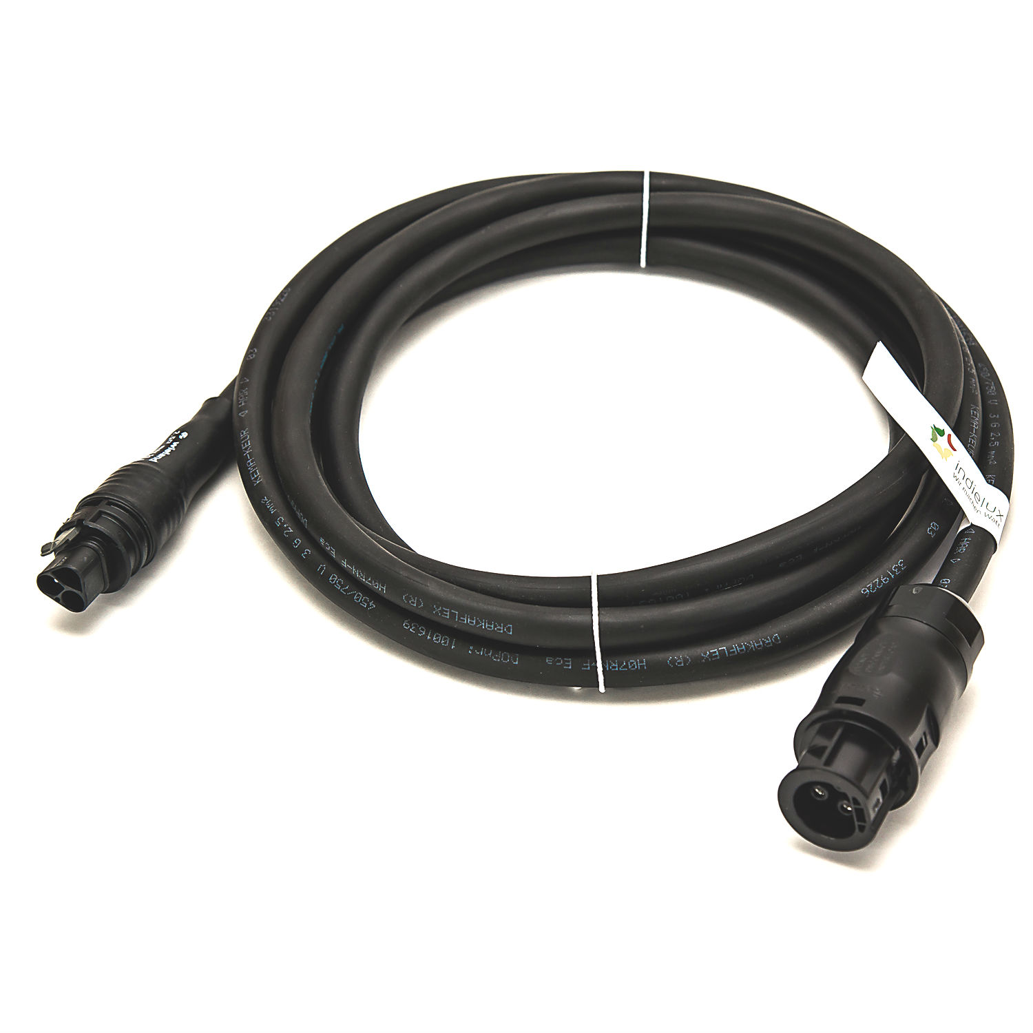 indielux Gummi Anschlussleitung Betteri BC01 Buchse - Stecker RST20I3 CLASSIC 1 m – Bild 2